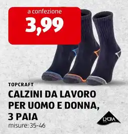ALDI Topcraft calzini da lavoro offerta