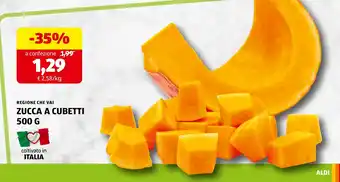 ALDI Zucca a cubetti offerta