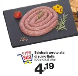 In'S Mercato Salsiccia arrotolata di suino Italia offerta
