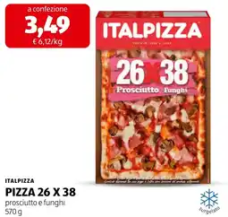 ALDI Italpizza pizza 26 x 38 prosciutto e funghi offerta