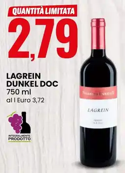 Eurospin Lagrein Dunkel Doc offerta