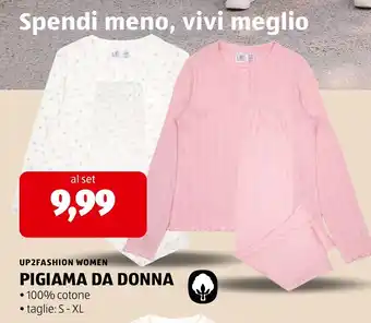 ALDI Pigiama da donna UP2FASHION WOMEN offerta