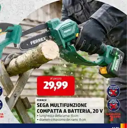ALDI Sega multifunzione compatta a batteria, 20 V offerta