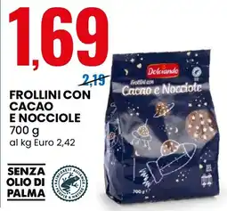 Eurospin Frollini con Cacao e Nocciole Dolciando offerta