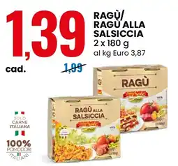 Eurospin Ragù alla salsiccia offerta