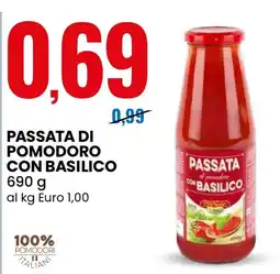 Eurospin Passata di pomodoro con basilico offerta