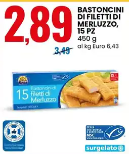 Eurospin Bastoncini di filetti di Merluzzo offerta