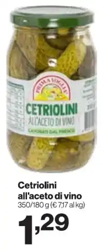 In'S Mercato Cetriolini all'aceto di vino offerta