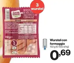 In'S Mercato Wurstel con formaggio offerta