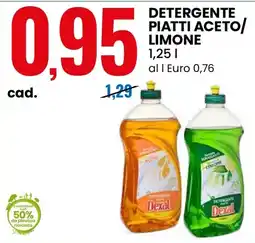 Eurospin Detergente piatti aceto limone Dexam offerta