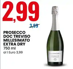 Eurospin Prosecco Doc Treviso Millesimato Extra Dry offerta