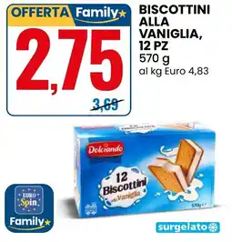 Eurospin Biscottini alla vaniglia Dolciando offerta