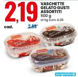 Eurospin Vaschette gelato gusti assortiti Dolciando offerta