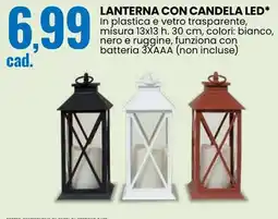 Eurospin Lanterna con candela LED offerta