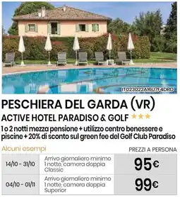 Eurospin Active Hotel Paradiso & Golf offerta