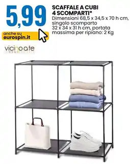 Eurospin Scaffale a cubi vicinoate offerta
