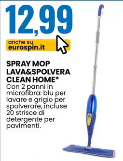 Eurospin Spray mop lava&spolvera clean home offerta