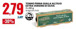 Eurospin Tonno pinna gialla all'olio extra vergine di oliva Ondina offerta