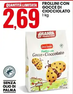 Eurospin Frollini con Gocce di Cioccolato Dolciando offerta