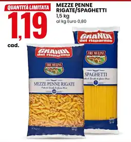 Eurospin Tre Mulini Mezze Penne Rigate offerta