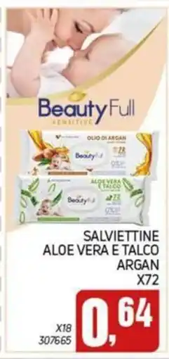 Migro Salviettine aloe vera e talco argan offerta