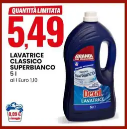 Eurospin LAVATRICE CLASSICO SUPERBIANCO offerta