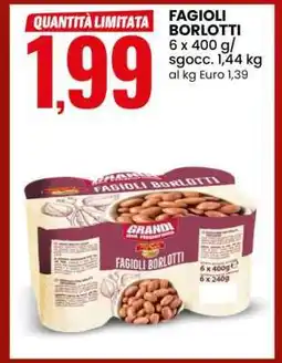 Eurospin FAGIOLI BORLOTTI offerta