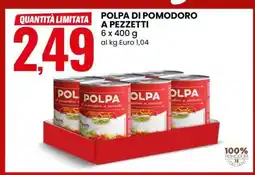 Eurospin POLPA DI POMODORO A PEZZETTI offerta