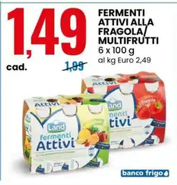 Eurospin FERMENTI ATTIVI ALLA FRAGOLA/MULTIFRUTTI offerta