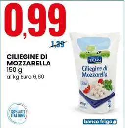 Eurospin Ciliegine di Mozzarella offerta