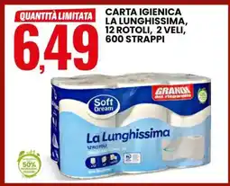 Eurospin CARTA IGIENICA LA LUNGHISSIMA offerta