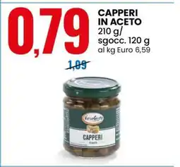 Eurospin CAPPERI IN ACETO offerta