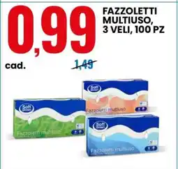 Eurospin FAZZOLETTI MULTIUSO offerta