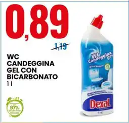 Eurospin WC CANDEGGINA GEL CON BICARBONATO offerta
