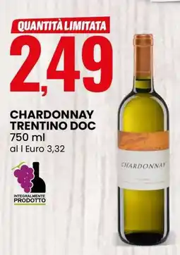 Eurospin Chardonnay Trentino doc offerta