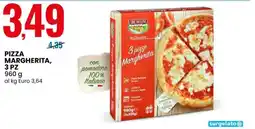 Eurospin PIZZA MARGHERITA, 3 PZ offerta