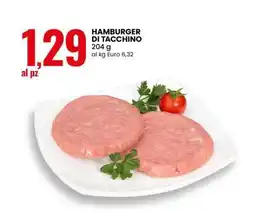 Eurospin Hamburger Di Tacchino offerta