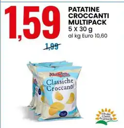 Eurospin PATATINE CROCCANTI MULTIPACK offerta