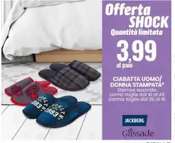 Eurospin Cìabatta Uomo/Donna Stampata offerta
