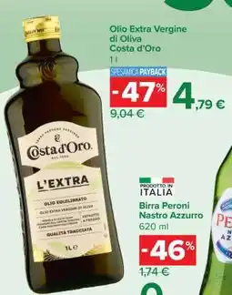 Carrefour Olio Extra Vergine di Oliva Costa d'Oro offerta