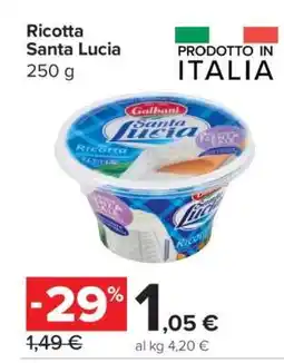 Carrefour Ricotta Santa Lucia offerta