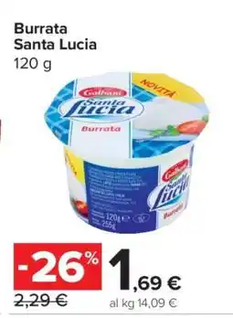 Carrefour BURRATA SANTA LUCIA offerta