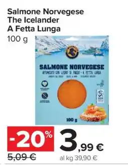 Carrefour Salmone Norvegese The Icelander A Fetta Lunga offerta