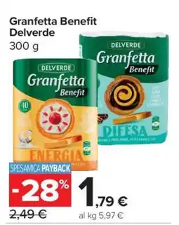 Carrefour Granfetta Benefit Delverde offerta
