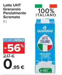 Carrefour Latte UHT Granarolo parzialmente scremato offerta