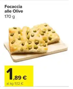 Carrefour Focaccia alle Olive offerta