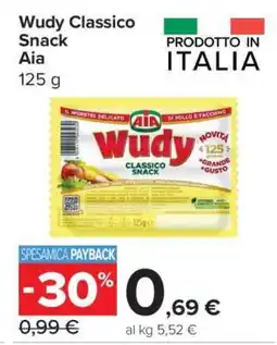 Carrefour Wudy Classico Snack Aia offerta