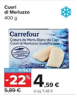 Carrefour Cuori di Merluzzo offerta
