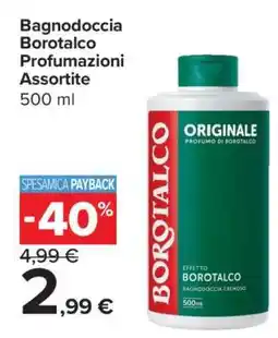 Carrefour Bagnodoccia Borotalco Profumazioni Assortite offerta