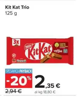 Carrefour Kit Kat Trio offerta